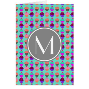 Monograma de patrón de pastel