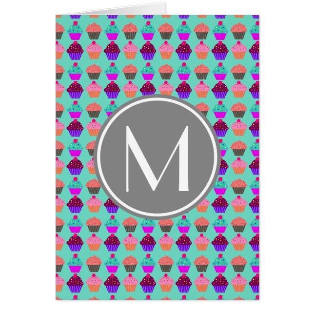 Monograma de patrón de pastel (Frente)