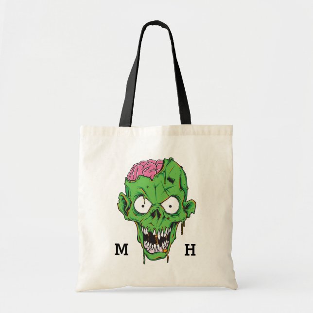 Monograma de personalizado Bolsas de tetas zombie (Frente)