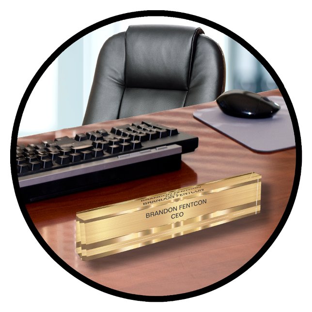 Monograma de placa de regalo ejecutivo de clase (Subido por el creador)