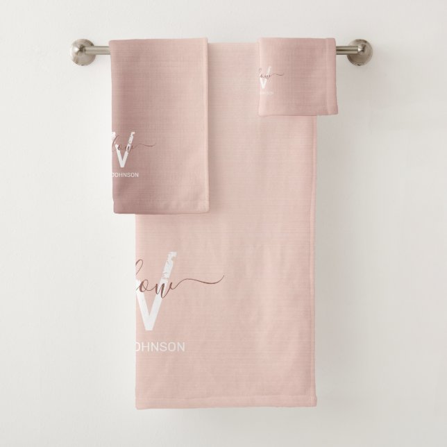 Monograma de polvo de Purpurina de Rosa dorado Rub (In situ)