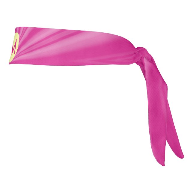 Monograma de ráfaga de sol brillante rosa caliente (Girar 90)