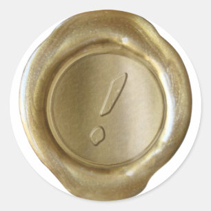 Monograma de sello de cera - Oro - Artista! -