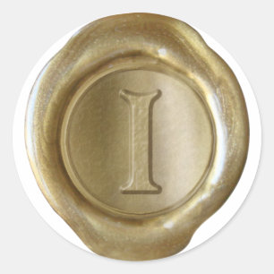 Monograma de sello de cera - Oro - Victoriano I -