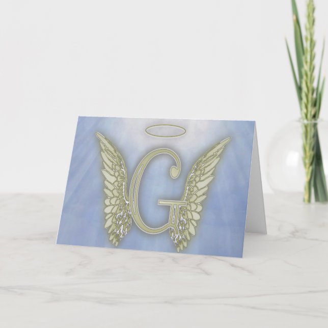 Monograma del ángel de G de la letra (Anverso)