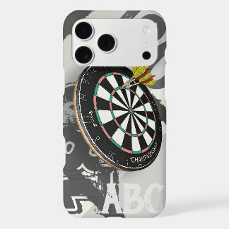 Monograma del Dartboard 180 del jugador de dardos