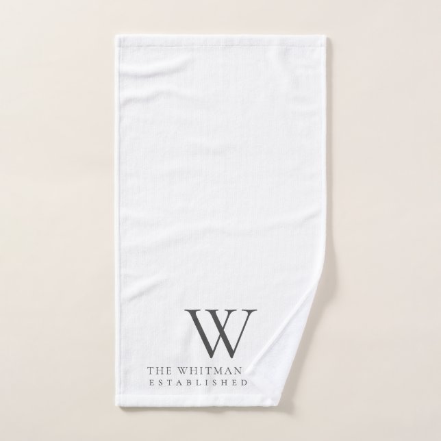 Monograma del domicilio familiar (Toalla de mano)