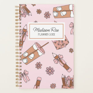 Monograma del planificador del café helado Lover C