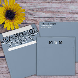 Monograma Dusty Blue Bandana