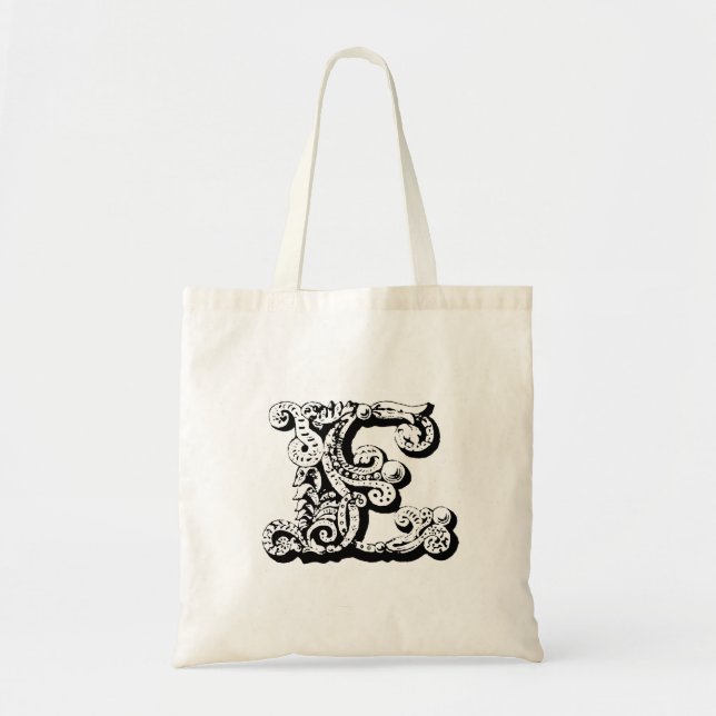 Monograma "E" Bolsa de Tote (Frente)