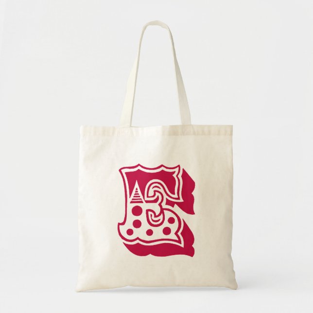 Monograma "E" Bolsa de Tote (Frente)