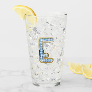 Monograma E - Vidrio de 16 oz
