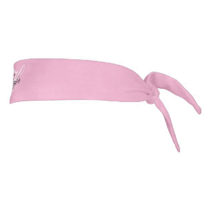 Monograma Elegante en Blanco y Negro Rosa