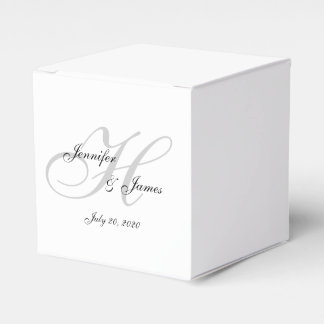 Monograma elegante H | Cajas favoritas de bodas