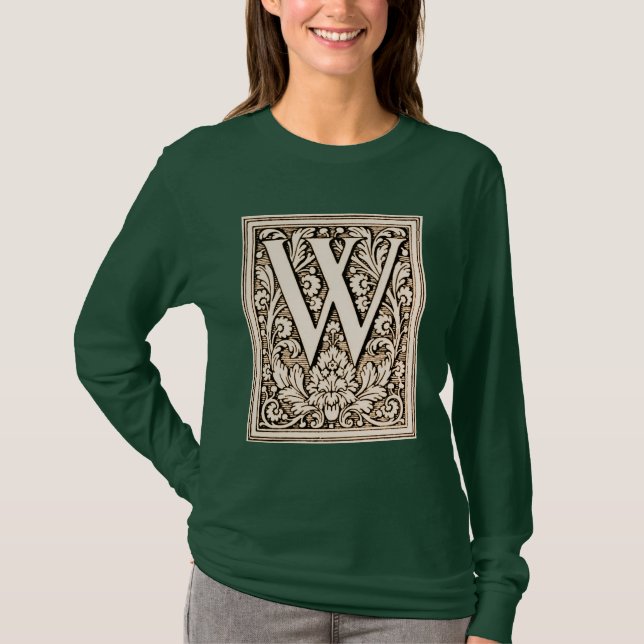 Monograma enmarcado 'W' - Camisa (Anverso)