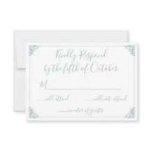 Monograma Escudo Oro Boda azul turbia rsvp