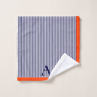 Monograma estilizado, estilizado, en tonos azules 