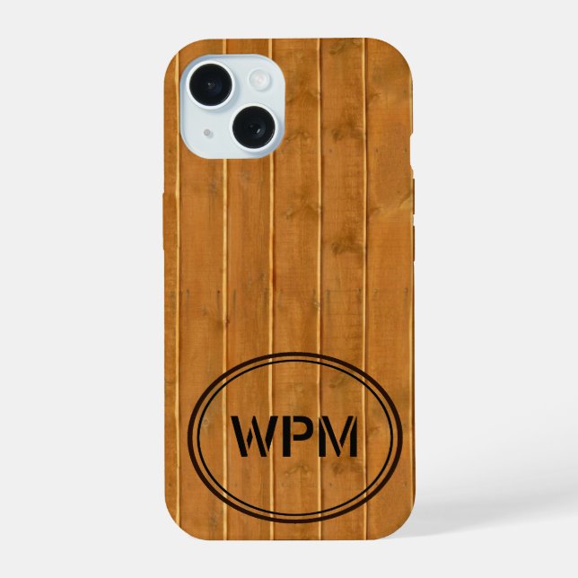 Monograma estilo madera estampada (Reverso )