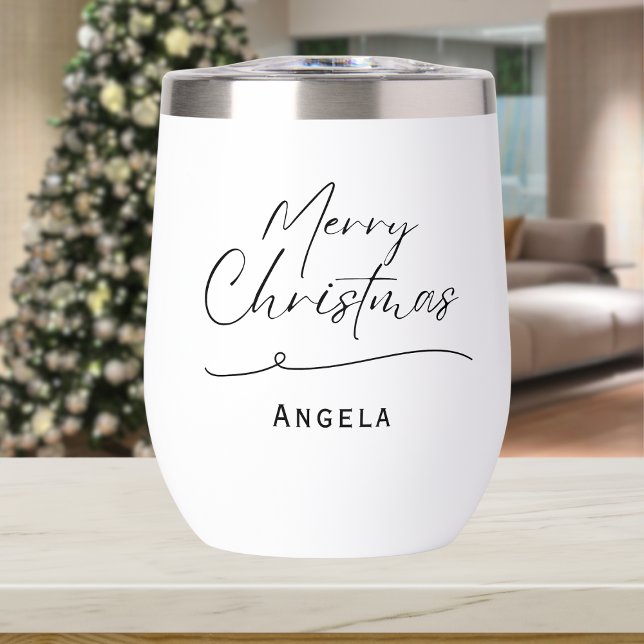Monograma Feliz Navidad simple tipografía (Subido por el creador)