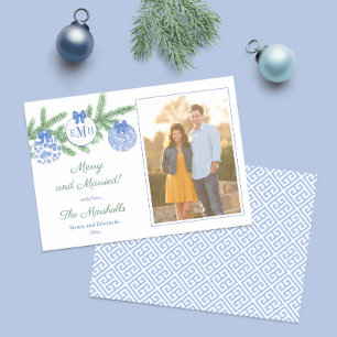 Monograma Feliz Y Casado Fotos De Navidad