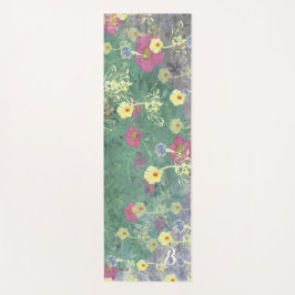 Monograma Flores silvestres Yoga Mat