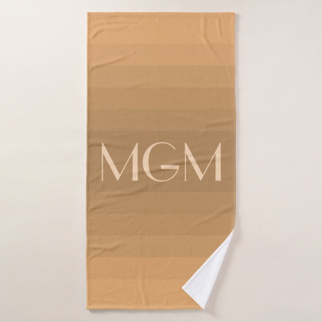 Monograma gigante de nitidez neutra (Toalla de baño)