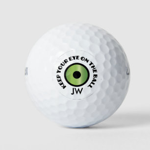 Monograma Golfer - Mantén El Ojo En La Bola