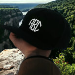 Monograma Gorra con bordado blanco personalizado s<br><div class="desc">Agregue sus iniciales a esta plantilla de gorra monogramada de personalizado. También hay muchos otros colores disponibles.</div>
