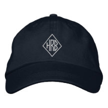Monograma Gorra sencillo con bordado clásico simpl