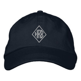 Monograma Gorra sencillo con bordado clásico simpl
