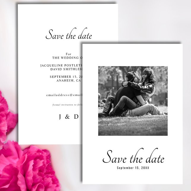 Monograma Guardar La Invitación A La Boda De Fotos (Subido por el creador)