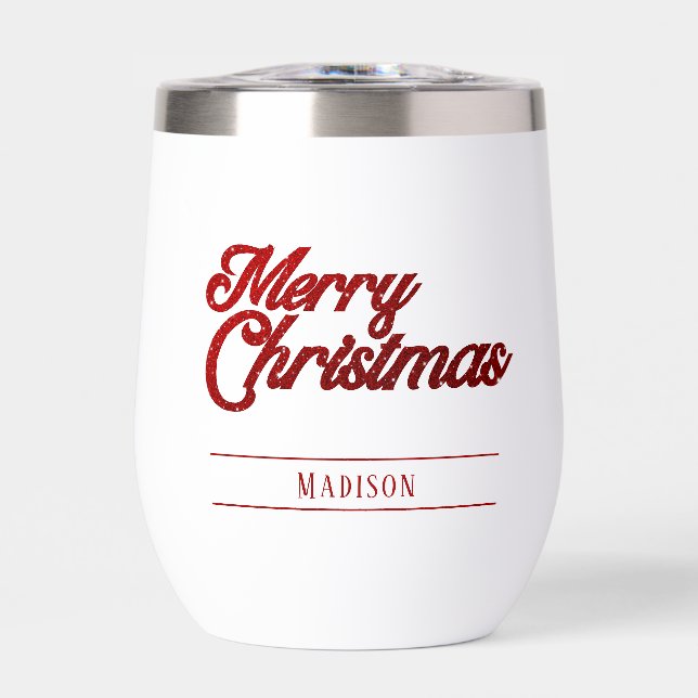 Monograma Guión rojo navidad (Frente)