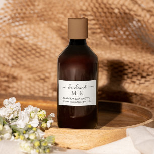 Monograma hecho a mano o Agregar etiqueta comercia