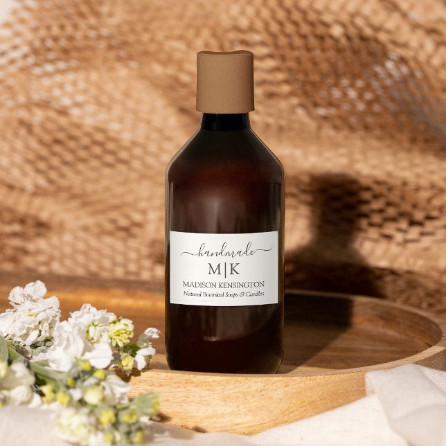 Monograma hecho a mano o Agregar etiqueta comercia (Edit to Customize text, colors and more)