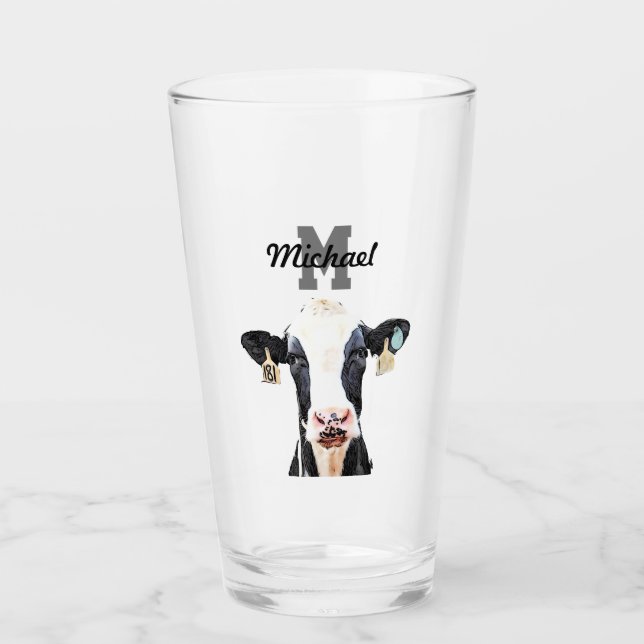 Monograma Holstein Cow Dairy Farm Livestein (Anverso)