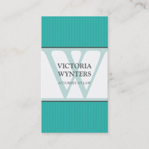 Monograma inicial moderno de la TARJETA de VISITA