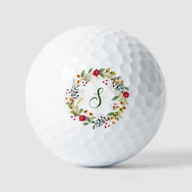 Monograma inicial y nombre de las bolas de golf pe (Anverso)