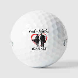 Monograma inicial y nombre de las bolas de golf pe