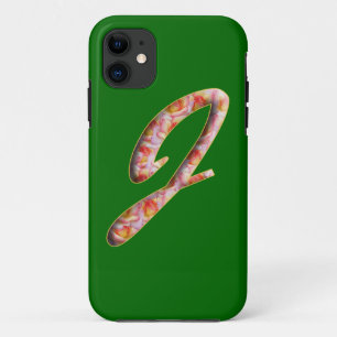Monograma J en Rosas Patrón Iphone 5 Funda