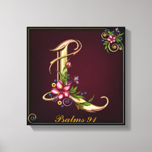 Monograma L Premium Lienzo envuelto (brillante)