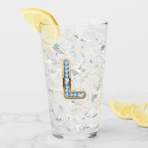 Monograma L - Vidrio de 16 oz