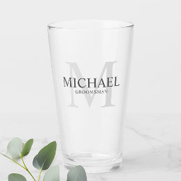Monograma masculino personalizado y Groomsmen de n