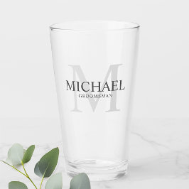Monograma masculino personalizado y Groomsmen de n