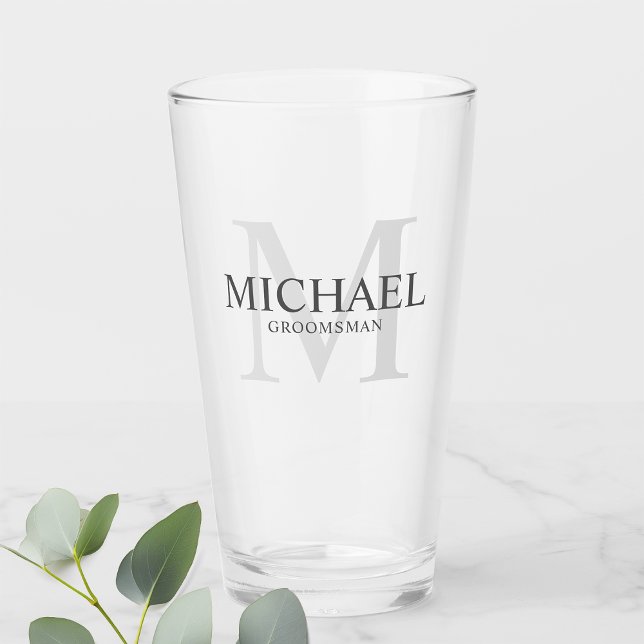 Monograma masculino personalizado y Groomsmen de n (Subido por el creador)