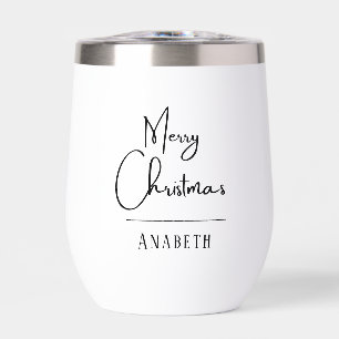 Monograma Merry Christmas script simple