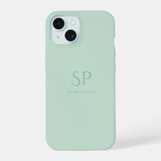 Monograma mínimo de Personalizado verde sabio