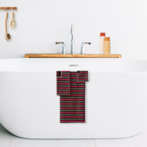 Monograma moderno crisma marrón negro Chevron