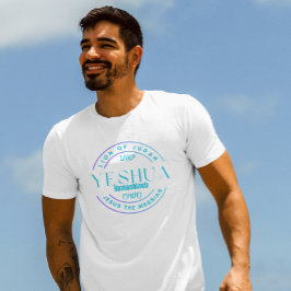 Monograma moderno de Jesús tipografía camiseta