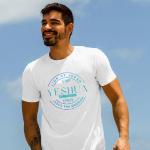 Monograma moderno de Jesús tipografía camiseta