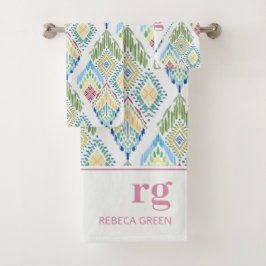 Monograma moderno de patrón sin soldadura floral I